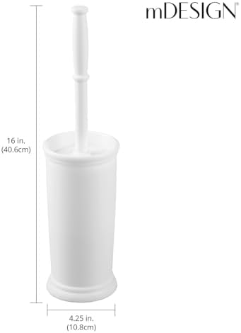 mDesign Toilet Bowl Brush and Holder - Image 4