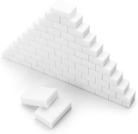 Magic Cleaning Sponges Eraser, 100 Pack Melamine Sponge Foam Pads by Unknown