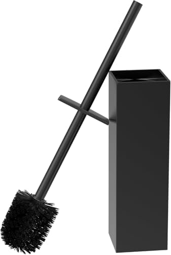 RUACQ Toilet Brush and Holder Set, Matte Black by Ruacq