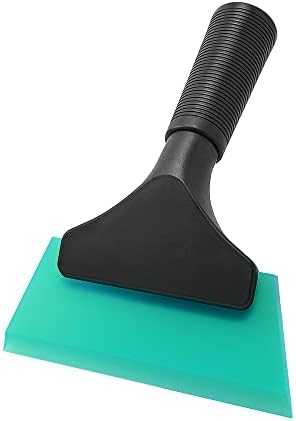 FOSHIO Small Squeegee with 5 Inch Light Blue Rubber Blade Mini Wiper Window by FOSHIO