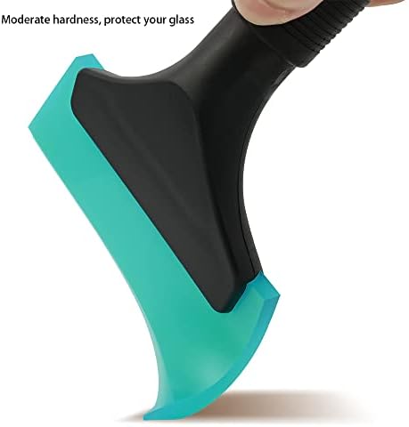 FOSHIO Small Squeegee with 5 Inch Light Blue Rubber Blade Mini Wiper Window - Image 5