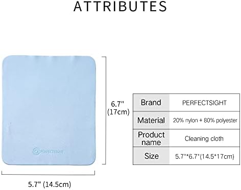 PERFECTSIGHT Microfiber Cleaning Cloths, 6 Pack Lint Free Glasses Cleaning Cloth - Image 6