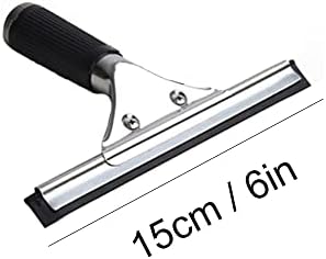 Black 15cm 6in Window Squeegee All Purpose Squeegee - Image 2