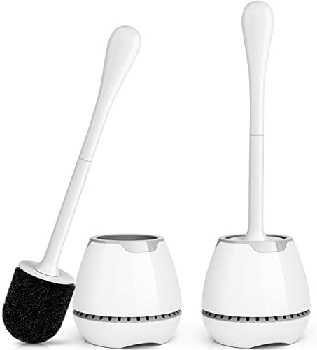 Toilet Brush 2 Pack, Toilet Bowl Brush by UPTRONIC