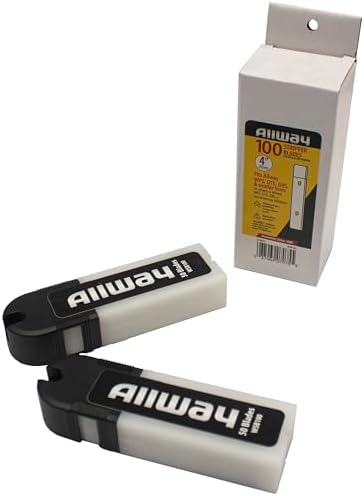 ALLWAY WSB100 Replacement Scraper Blade, 100 Pack - Image 3