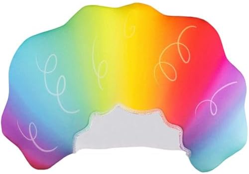 Rainbow Afro Explosion Sponge Mop Hair Hat Funny Crazy Wig Cap by Unknown