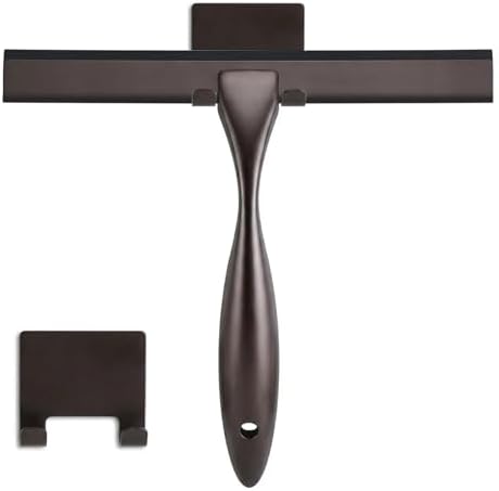 NETANY Shower Squeegee, 12-Inch Bronze Squeegee, All-Purpose Stainless Steel by NETANY