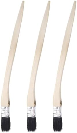 uxcell 3pcs Bent Radiator Paint Brush 1" Width Curved Wall Paint Soft Bristle by uxcell