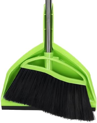 Soft Bristle Broom and Dustpan Combo Set, Broom by Dodifker