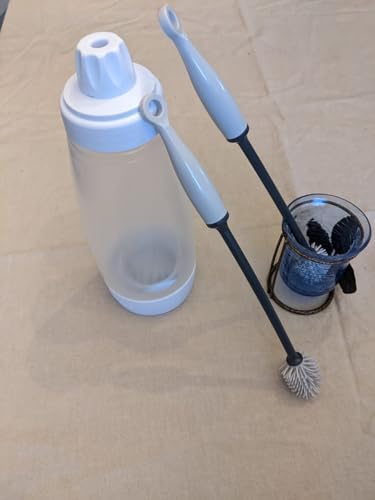 Iconikal 2-Pack Silicone Bottle Brush 12" Gray Flexible Non-Scratch Cleaner - Image 5