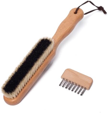 Lint Brushes for Clothes, 100% Natural Boar Bristle Clothes Brush for Cashmere by Unknown