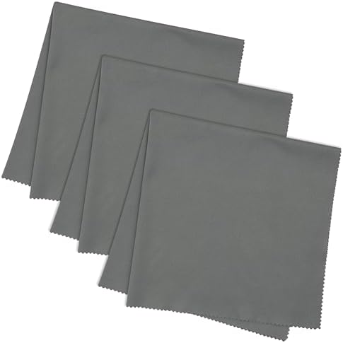 JUNRO 3-Pack 16x16 Inch Extra Large Lint-Free Microfiber Cleaning Cloths by JUNRO
