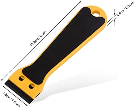 EHDIS 2pcs Plastic Razor Scraper 6-inch Long Handle Adhesive Remover Tool - Image 5