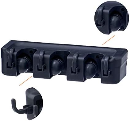 Superio Mop and Broom Holder Wall Mount Storage Organizer - Image 3