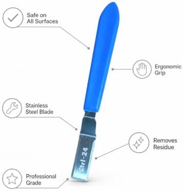 Sticker, Label & Adhesive Remover Tool – Stainless Steel Scraper Removes Decals - Image 4