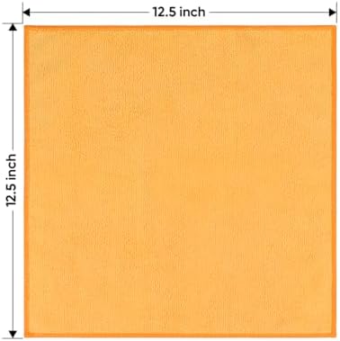 HOMEXCEL Yellow Microfiber Cleaning Cloths 12 Pack, 12.5 x 12.5 inch Microfiber - Image 2
