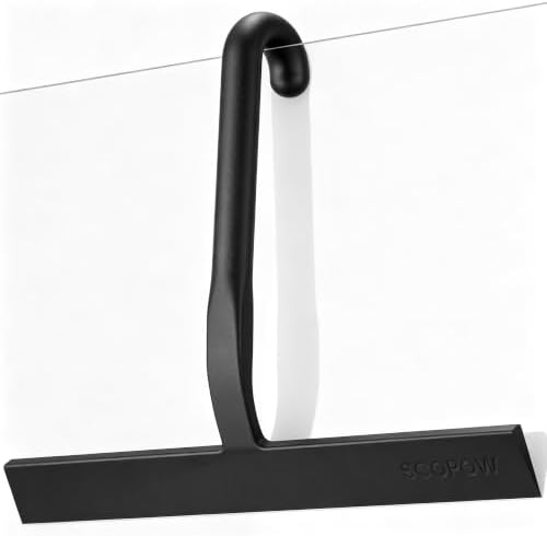 10 Inch Silicone Shower Squeegee by SCOPOW
