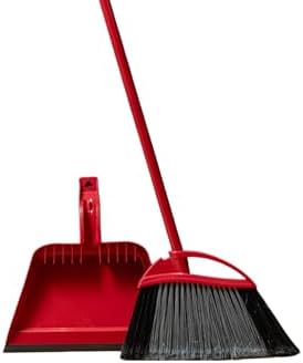 Broom with Dustpan Combo Set, Step-On Dustpan, V-Shaped Bristles by Unknown