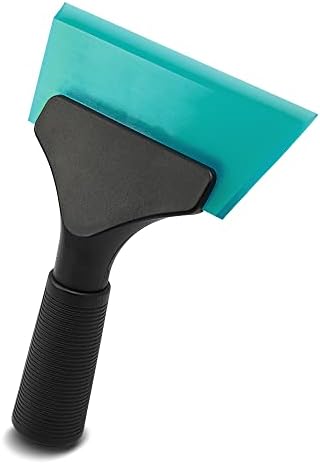 FOSHIO Small Squeegee with 5 Inch Light Blue Rubber Blade Mini Wiper Window - Image 2