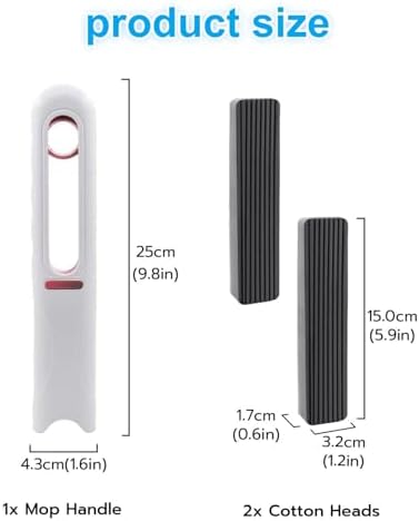 ANIS・KEBBR Compact Handheld Wet Dry Multi-Purpose Mini Sponge Cleaning Mop - Image 5