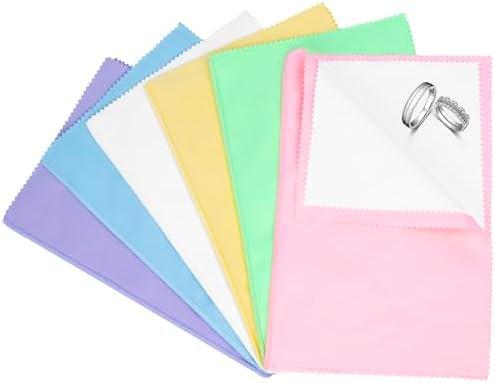 6 PCS Jewelry Polishing Cloths, Large 10x12 Inch by Builimeer
