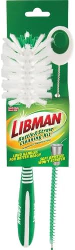 Libman 2.5 in. W Soft Bristle 6 in. Plastic/Rubber Handle Bottle and Straw - Image 5