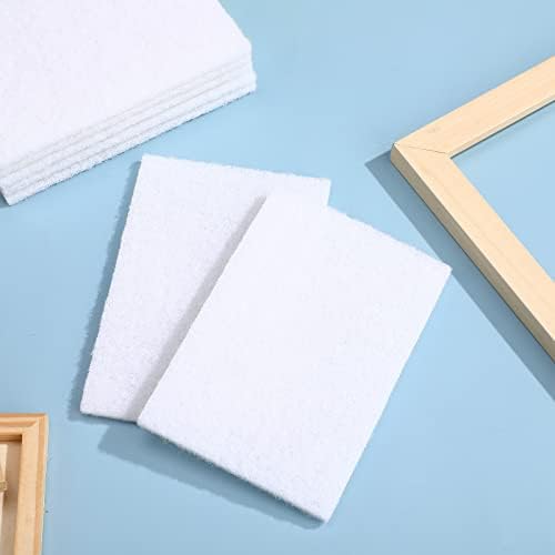 Eaasty 20 Pcs White Scrubbing Pad Non Scratch Scouring Pads, 5 x 7 Inch - Image 3