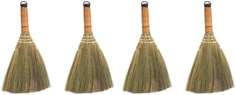 Veemoon 4 Pcs 12 Inch Whisk Broom, Handheld Cleaning Broom Straw Corn Whisk by Veemoon