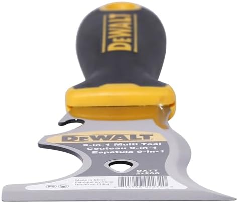 DEWALT 9-in-1 Painter's Tool | Straight Scraper, Curved Scraper, Roller Cleaner - Image 4