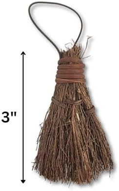 Pumpkin Spice Scented Broom 5-Pack – 3 in Rustic Broom - Image 2