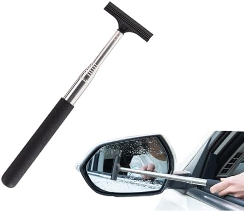 Side Mirror Squeegee, Retractable Car Rearview Mirror Wiper by Unknown