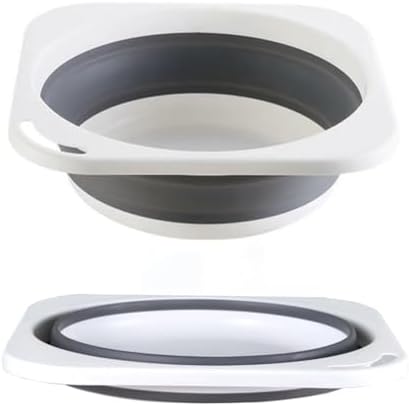 Collapsible Plastic Wash Basin 5L, Kitchen Dishpan, Floding Small Bathtub by ANNIYA