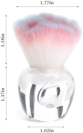 BQAN Nail Dust Brush Rose Soft Dust & Powder Remover - Image 2