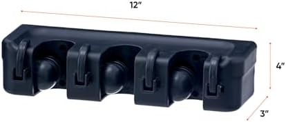 Superio Mop and Broom Holder Wall Mount Storage Organizer - Image 2