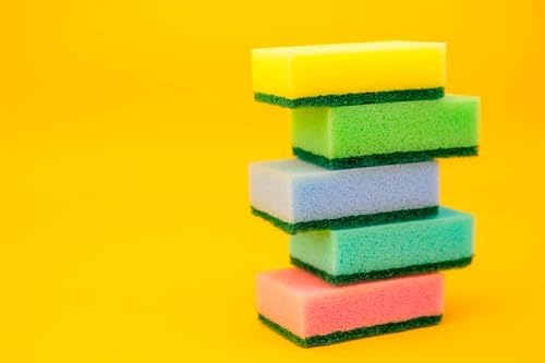 DecorRack 150 Kitchen Scrub Sponges, Heavy Duty Bulk Pack - Image 4