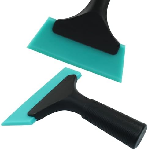 Hordion 2Pcs Small Squeegee 5" Rubber Blade Window Tint Squeegee Light Blue - Image 5
