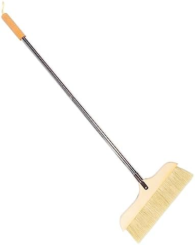 Indoor Broom with Soft Bristles and Stainless Steel Handle by FRCOLOR