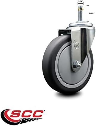 Rubbermaid Mobile Shelf Truck 5 Inch Replacement Swivel Caster - Image 2