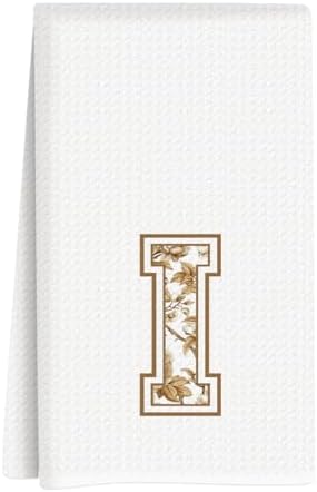 Chinoiserie Initial Kitchen Towels, Personalized Kitchen Towels, Personalized by Unknown