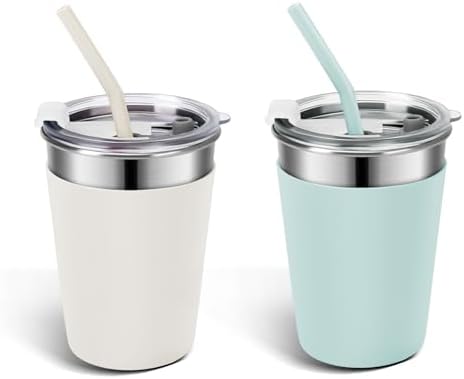 2pcs Stainless Steel Toddler Cups, 12oz Kids Cups by YummySam