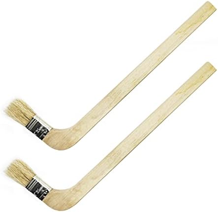 Wooden Handled Hog Bristle Radiator Right Angle Bend Paint Brush by QINGSHENG