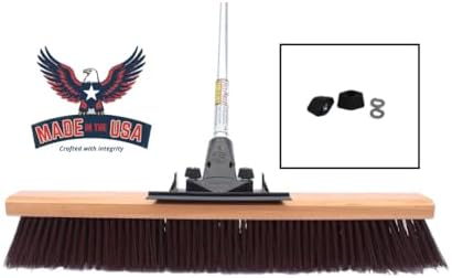 FlexSweep Unbreakable Commercial Push Broom Coarse Bristles by FlexSweep