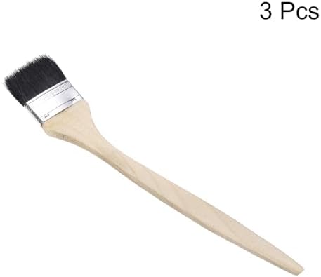 uxcell 3pcs Bent Radiator Paint Brush 2.5" Width Curved Wall Paint Soft Bristle - Image 3