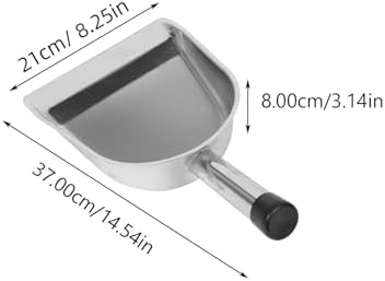 Steel Thickened Shovel Dustpan Handheld Stainless Black Garbage - Image 2