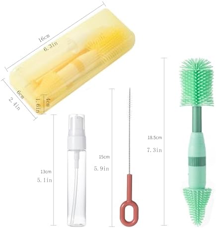 Small Silicone Baby Bottle Brush - Image 5