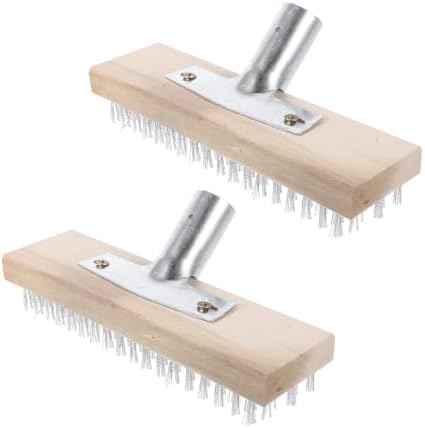 2pcs Wire Floor Brush Head Stainless Steel by Kisangel