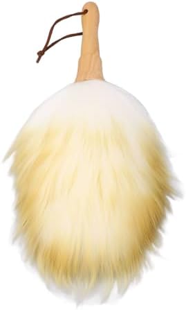 Lambswool Duster with Beechwood Handle, Soft Wool Feather Duster - Image 5