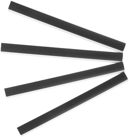 4Pcs Rubber Dustpan Lip Replacement Edge Strips by NULYLU