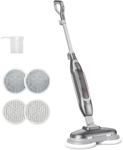 NEWBULIG Scrubbing Steam Mop, Spin Steam Mops by NEWBULIG