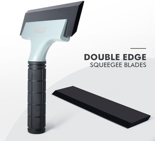 FOSHIO All-Purpose Car Window Squeegee, 2 Pack 8 inch Double Edge Squeegee - Image 3
